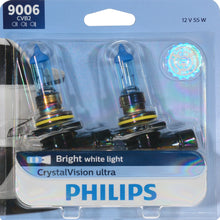 Load image into Gallery viewer, 9006CVB2 Philips CrystalVision ultra Headlight 9006 - CrystalVision Ultra - Twin Blister Pack Philips Bulbs