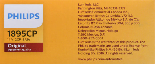 1895CP Philips Standard Miniature 1895 - Standard - Multiple Commercial 10-Pack Philips Bulbs