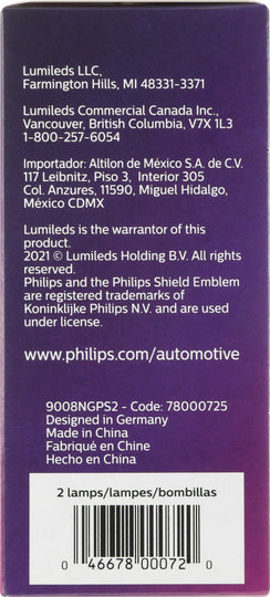 9008NGPS2 Philips NightGuide platinum Headlight 9008 - NightGuide Platinum - Twin Special Pack Philips Bulbs
