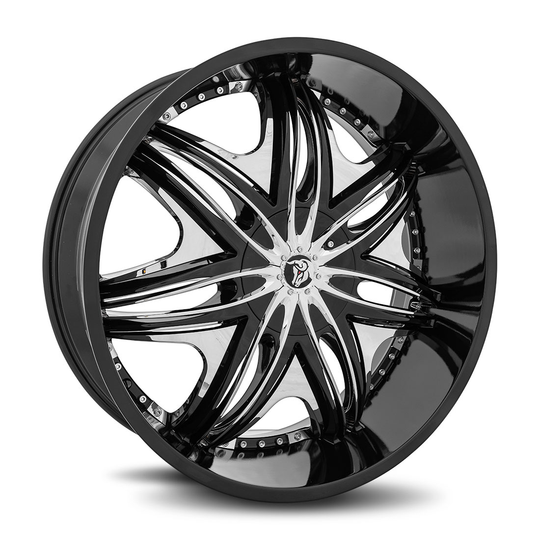 MOR-261BLNK3078LB - Diablo Morpheus 26X10 Blank 30mm Gloss Black - Diablo Wheels Canada