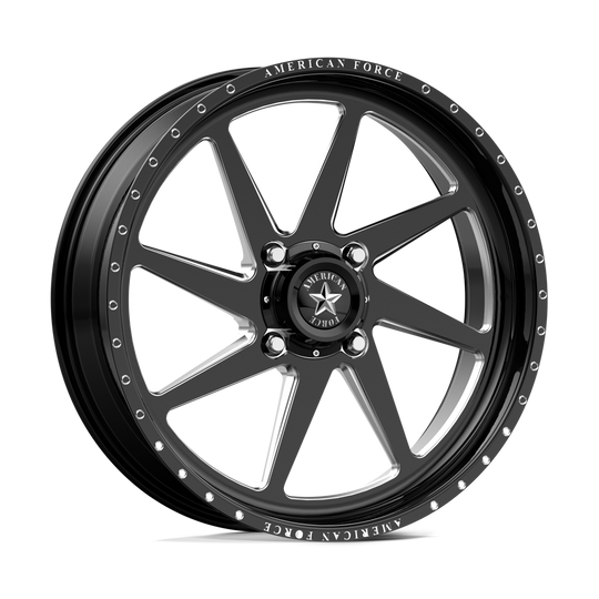 AFTYK04RE111-5-21 - American Force Powersports AFW Camino 24X7 4X156 0mm Gloss Black Mill-Mach - American Force Powersports Wheels Canada