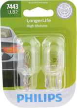 Load image into Gallery viewer, 7443LLB2 Philips LongerLife Miniature 7443LL - LongerLife - Twin Blister Pack Philips Bulbs