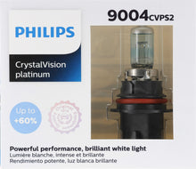 Load image into Gallery viewer, 9004CVPS2 Philips CrystalVision platinum Headlight 9004 - CrystalVision Platinum - Twin Special Pack Philips Bulbs