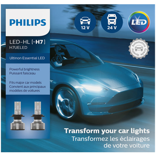 H7UELED Philips Ultinon Essential - Ultinon Essential Philips Bulbs