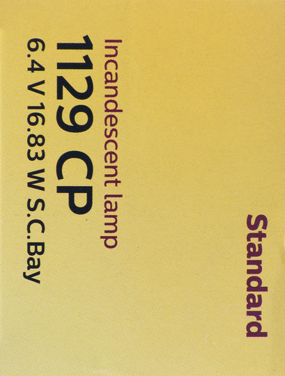 1129CP Philips Standard Miniature 1129 - Standard - Multiple Commercial 10-Pack Philips Bulbs