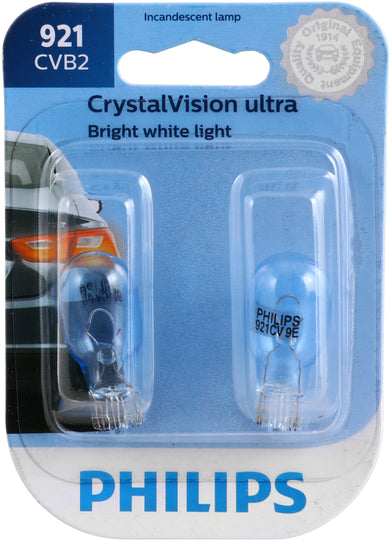 921CVB2 Philips CrystalVision ultra miniature 921 - CrystalVision Ultra - Twin Blister Pack Philips Bulbs