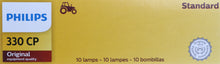 Load image into Gallery viewer, 330CP Philips Standard Miniature 330 - Standard - Multiple Commercial 10-Pack Philips Bulbs