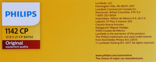 1142CP Philips Standard Miniature 1142 - Standard - Multiple Commercial 10-Pack Philips Bulbs