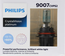 Load image into Gallery viewer, 9007CVPS2 Philips CrystalVision platinum Headlight 9007 - CrystalVision Platinum - Twin Special Pack Philips Bulbs