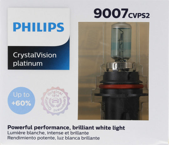 9007CVPS2 Philips CrystalVision platinum Headlight 9007 - CrystalVision Platinum - Twin Special Pack Philips Bulbs