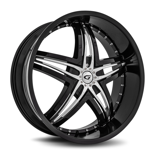 G1-24161391278B - Diablo Blitz 24X10 6X139.7 12mm Gloss Black - Diablo Wheels Canada