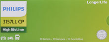 Load image into Gallery viewer, 3157LLCP Philips LongerLife Miniature 3157LL - LongerLife - Multiple Commercial 10-Pack Philips Bulbs