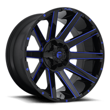 Charger l'image dans la galerie, D64424201747 - Fuel Off-Road D644 Contra 24X12 8X170 ET -44mm Gloss Black Blue Tinted Clear - Fuel Off-Road Wheels Canada
