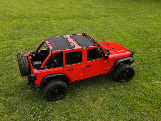 85120 Mesh Bikini Top Plus - Black - Jeep Wrangler 4xe (21-23)/Wrangler JL (18-23) Rough Country Canada