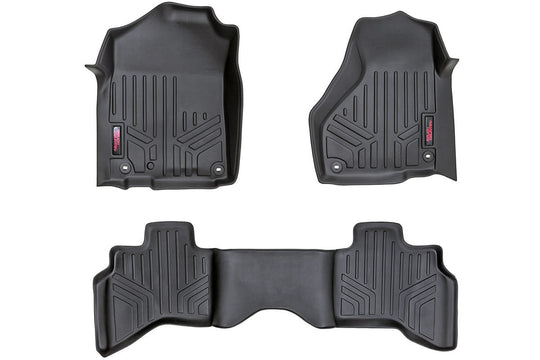 M-30212 Floor Mats - FR & RR - Quad Cab - Dodge 1500 2WD/4WD (2002-2008) Rough Country Canada
