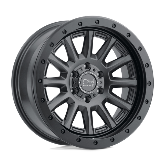 1785DGR-86140M12 - Black Rhino Dugger 17X8.5 6X139.7 -18 mm Gun Black - Black Rhino Wheels Canada