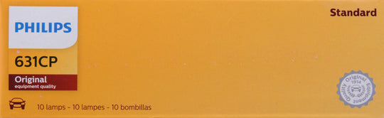 631CP Philips Standard Miniature 631 - Standard - Multiple Commercial 10-Pack Philips Bulbs