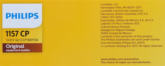 1157CP Philips Standard Miniature 1157 - Standard - Multiple Commercial 10-Pack Philips Bulbs