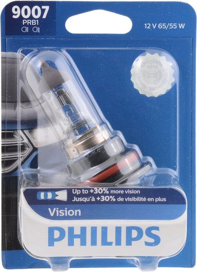 9007PRB1 Philips Vision Headlight 9007 - Vision - Single Blister Pack Philips Bulbs