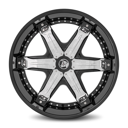 FUR-261BLNK3078LB - Diablo Fury 26X10 Blank 30mm Gloss Black - Diablo Wheels Canada