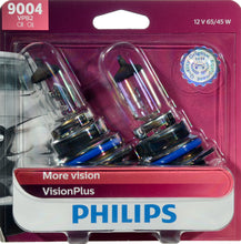 Load image into Gallery viewer, 9004VPB2 Philips VisionPlus Headlight 9004 - VisionPlus - Twin Blister Pack Philips Bulbs