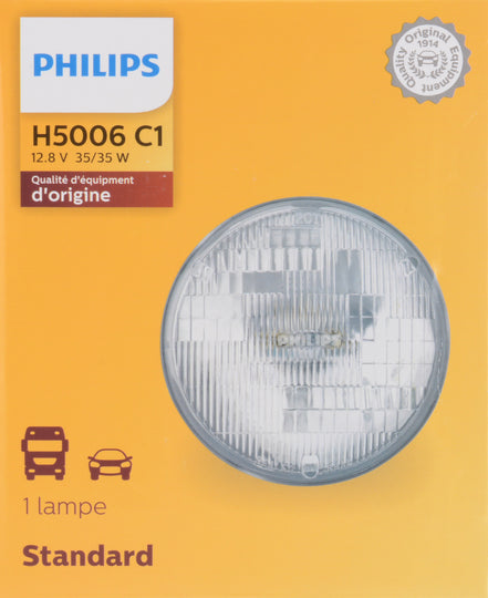 H5006C1 Philips Standard Sealed Beam H5006 - Standard - Single Commercial Pack Philips Bulbs