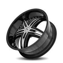 Load image into Gallery viewer, G1-24161391278B - Diablo Blitz 24X10 6X139.7 12mm Gloss Black - Diablo Wheels Canada