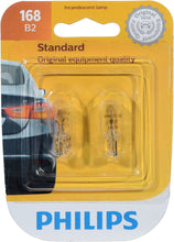 Load image into Gallery viewer, 168B2 Philips Standard Miniature 168 - Standard - Twin Blister Pack Philips Bulbs