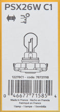 Load image into Gallery viewer, PSX26WC1 Philips HiPerVision Bulb PSX26W - Standard - Single Commercial Pack Philips Bulbs