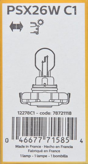 PSX26WC1 Philips HiPerVision Bulb PSX26W - Standard - Single Commercial Pack Philips Bulbs