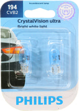 Load image into Gallery viewer, 194CVB2 Philips CrystalVision ultra miniature 194 - CrystalVision Ultra - Twin Blister Pack Philips Bulbs