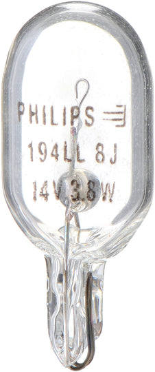194LLB2 Philips LongerLife Miniature 194LL - LongerLife - Twin Blister Pack Philips Bulbs