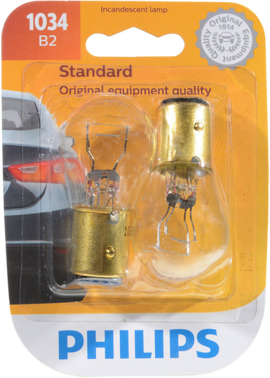 1034B2 Philips Standard Miniature 1034 - Standard - Twin Blister Pack Philips Bulbs