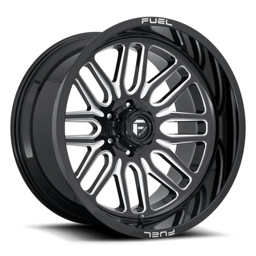 D66220907550 - Fuel Off-Road D662 Ignite 20X9 5X127 ET 1mm Gloss Black Milled - Fuel Off-Road Wheels Canada