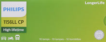 Load image into Gallery viewer, 1156LLCP Philips LongerLife Miniature 1156LL - LongerLife - Multiple Commercial 10-Pack Philips Bulbs