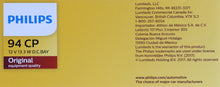 Load image into Gallery viewer, 94CP Philips Standard Miniature 94 - Standard - Multiple Commercial 10-Pack Philips Bulbs