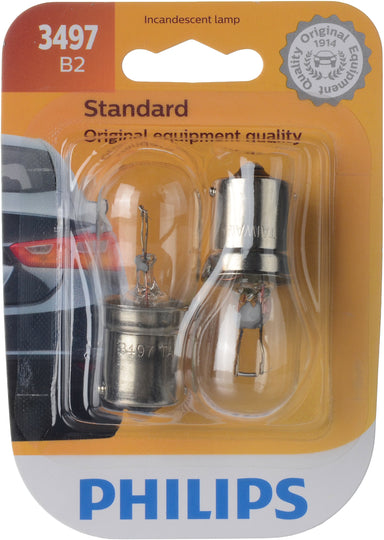 3497B2 Philips Standard Miniature 3497 - Standard - Twin Blister Pack Philips Bulbs