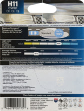 Load image into Gallery viewer, H11CVPB1 Philips CrystalVision platinum Headlight H11 - CrystalVision Platinum - Single Blister Pack Philips Bulbs