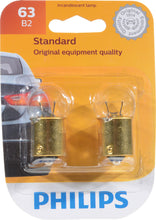Load image into Gallery viewer, 63B2 Philips Standard Miniature 63 - Standard - Twin Blister Pack Philips Bulbs