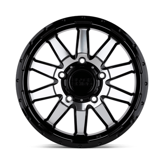 1775ECN455130B84 - Black Rhino Excursion 17X7.5 5X130  45mm Gloss Black W/ Mirror Face - Black Rhino Wheels Canada