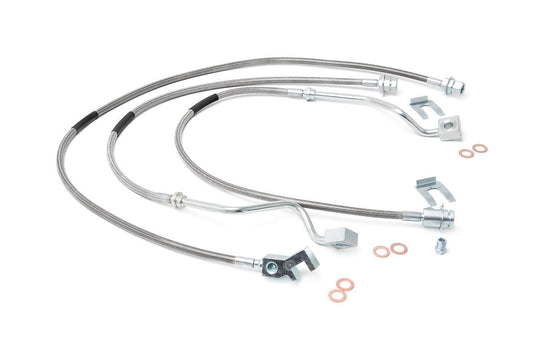 89717 Brake Lines - Stainless - FR & RR - 4-6 Inch Lift - Ford Super Duty (99-04) Rough Country Canada