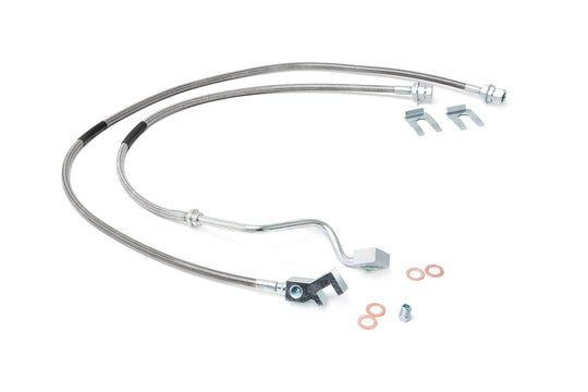 89705 Brake Lines - Stainless - FR - 4-8 Inch Lift - Ford Super Duty (99-04) Rough Country Canada