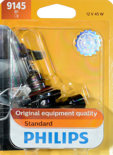 9145B1 Philips Standard Headlight 9145 - Standard - Single Blister Pack Philips Bulbs