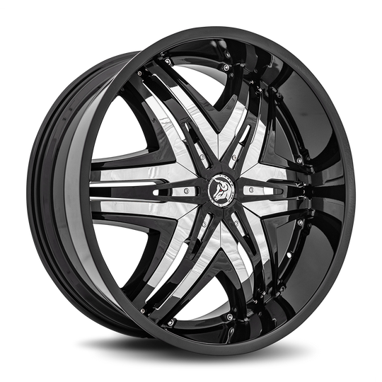 DE-2416D593587B - Diablo Elite 24X10 6X135 / 6X139.7 35mm Gloss Black - Diablo Wheels Canada