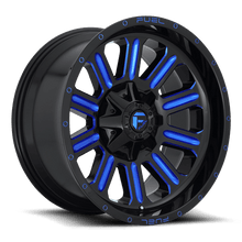 Charger l'image dans la galerie, D64620208247 - Fuel Off-Road D646 Hardline 20X12 8X165.1 ET -44mm Gloss Black Blue Tinted Clear - Fuel Off-Road Wheels Canada