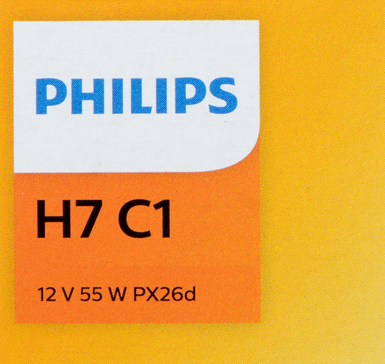 H7C1 Philips Standard Headlight H7 - Standard - Single Commercial Pack Philips Bulbs