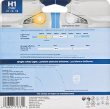 Load image into Gallery viewer, H1CVB2 Philips CrystalVision ultra Headlight H1 - CrystalVision Ultra - Twin Blister Pack Philips Bulbs