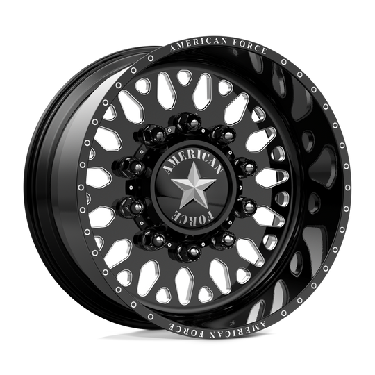 AFDCG17142-5-21 - American Force AFW Evo 22X8.25 8X200 mm Gloss Black Mill-Mach - American Force Wheels Canada