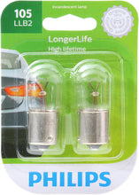 Load image into Gallery viewer, 105LLB2 Philips LongerLife Miniature 105LL - LongerLife - Twin Blister Pack Philips Bulbs