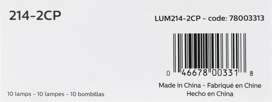 214-2CP Philips Standard Miniature 214-2CP - Standard - Multiple Commercial 10-Pack Philips Bulbs